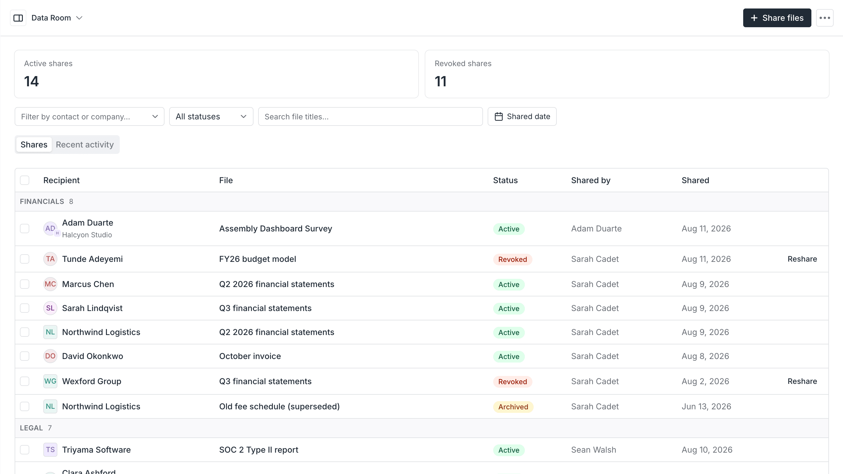 Data room preview 1
