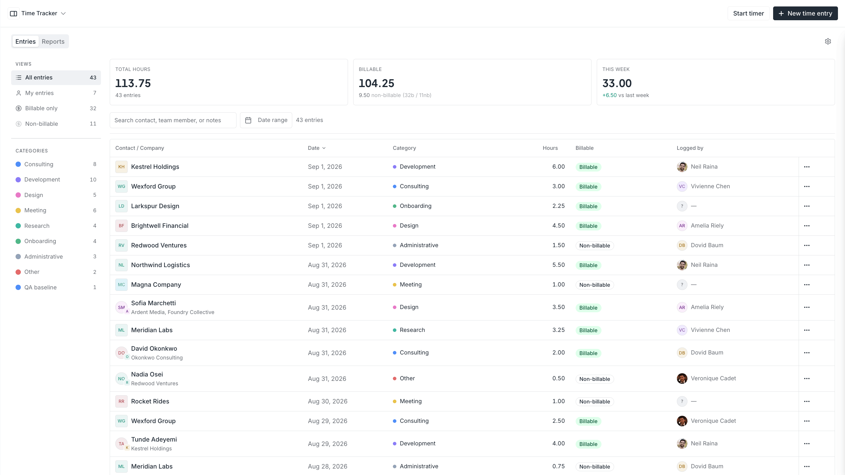 Time tracker preview 1